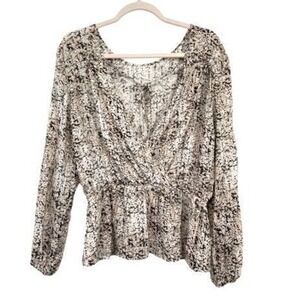 Anthropologie Cloth & Stone Boho Peasant Top Small‎